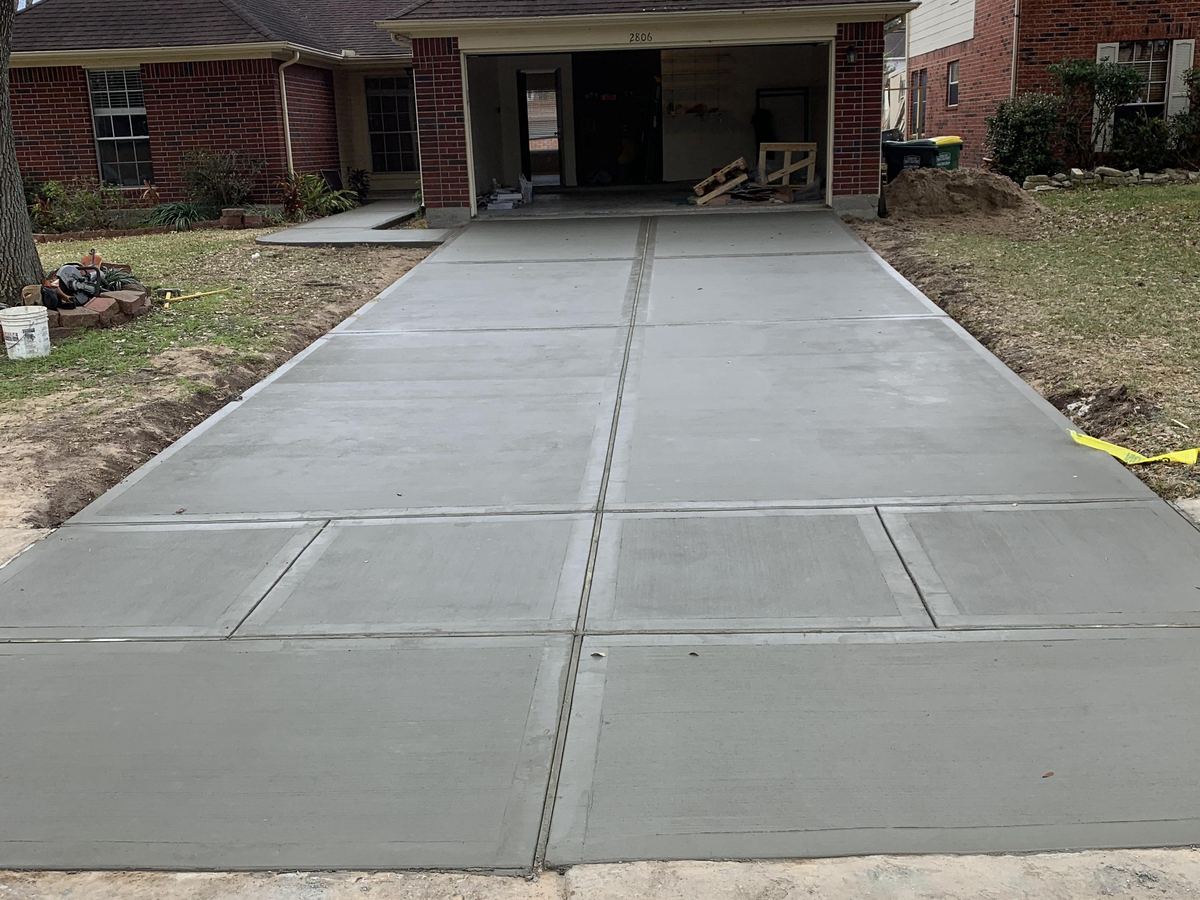 Finished driveway replacement