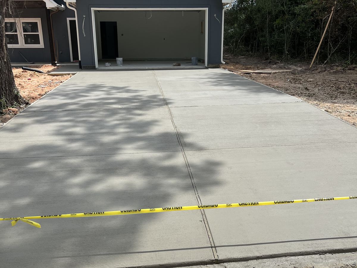 New driveway on a new build